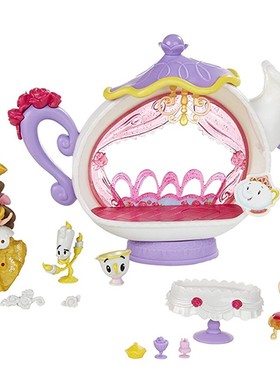 迪士尼美女野兽贝尔公主茶壶