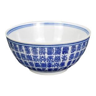 家用青花陶瓷大碗汤碗复古面碗家用米饭碗景德镇商用拉面碗釉下彩