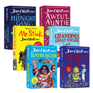 大卫少年幽默小说系列6册套装 英文原版小说 The World of David Walliams 了不起的大盗奶奶 David Walliams 罗尔德达尔继承人