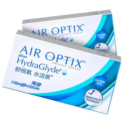 爱尔康视康隐形近视眼镜舒视氧水活泉月抛6片硅水凝胶高透氧正品