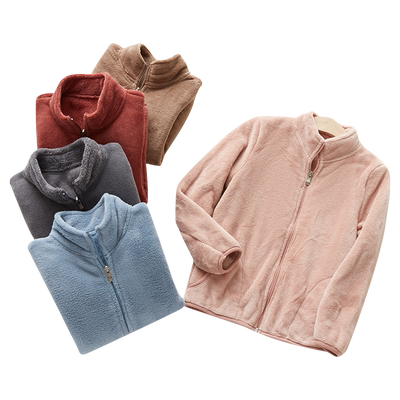 【两件装】南极人女男童珊瑚绒外套