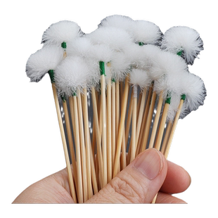 天艺竹柄鹅毛棒绒鸡毛采耳工具套装掏耳朵白耳朵毛量贩50支100支