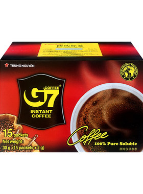 g7黑咖啡越南美式速溶无添加蔗糖