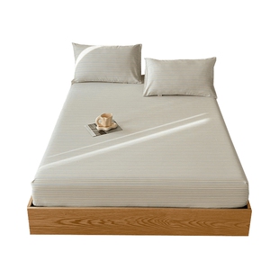 a类纯棉老粗布床笠100全棉加厚床罩2025新款床垫防尘罩三件套加高