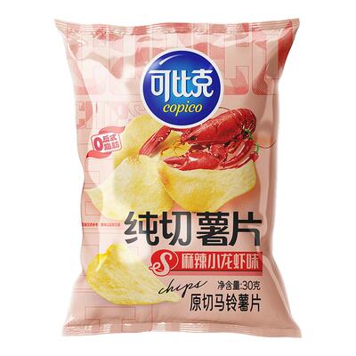 30g纯切薯片可比克多口味