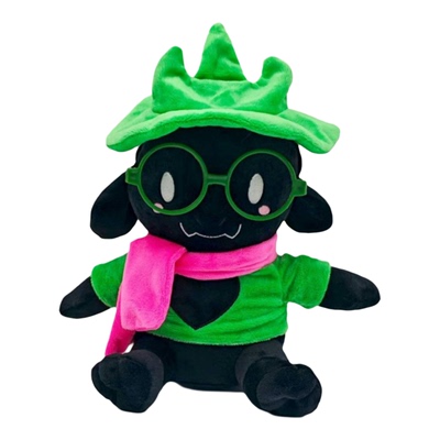 跨境新品Deltarune游戏羊 可爱眼镜羊毛绒玩具娃娃公仔游戏 周边