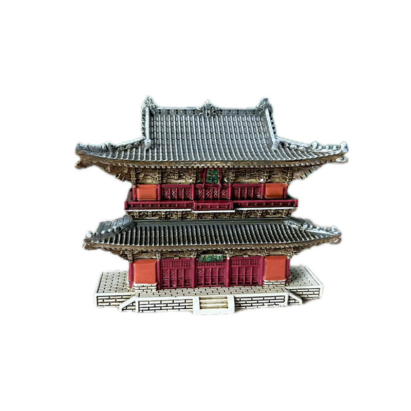 独乐寺观音阁立体冰箱贴中式辽构建筑模型文创伴手礼摆件旅游纪念