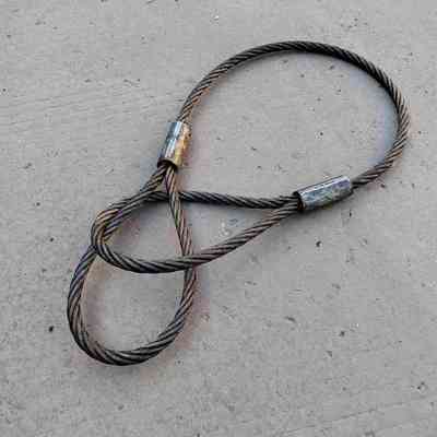 安装竖立电线杆钩挖机起重吊装辍杆施工电力工程专用钢丝绳套索具