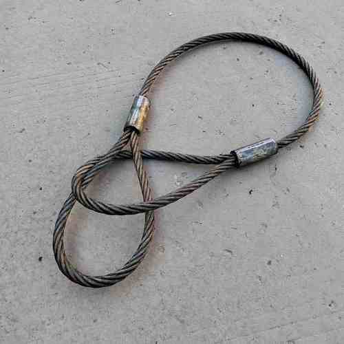 安装竖立电线杆钩挖机起重吊装辍杆施工电力工程专用钢丝绳套索具