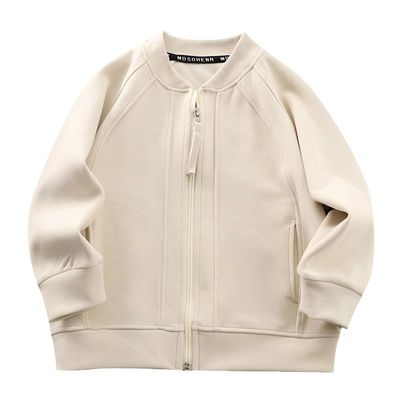 男童棒球服纯色外套春秋装