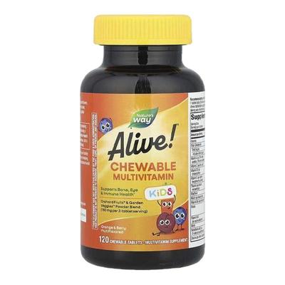 alive儿童维生素咀嚼片天然