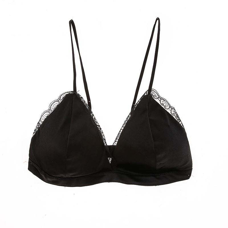 性感蕾丝边美背裹胸打底内搭小背心无钢圈文胸聚拢带胸垫抹胸内衣