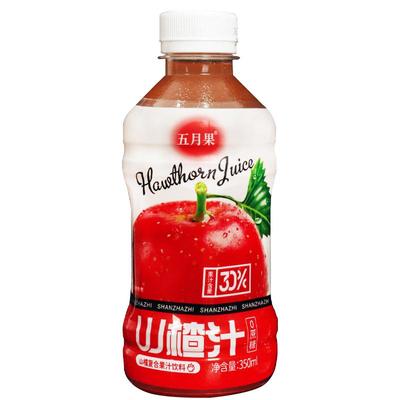 山楂汁果汁饮料350ml*24瓶整箱0蔗糖网红健康开胃解腻小瓶批特价