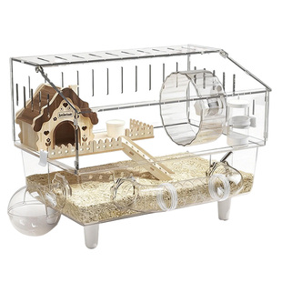 宠物金丝熊仓鼠笼子超大别墅豪华专用亚克力透明防啃咬便宜大的窝