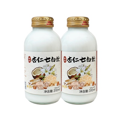 高原露鲜榨杏仁七白饮