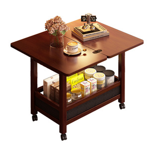 中古风围炉茶桌围聚煮茶桌子家用室内阳台户外庭院茶几可移动带轮