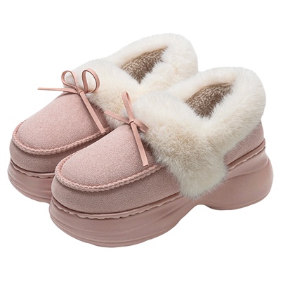 朴西高帮厚底棉拖鞋雪地靴保暖