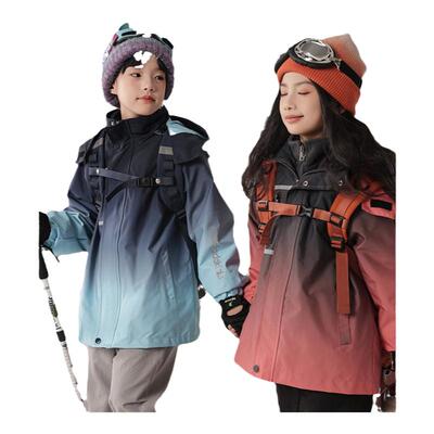 男童冲锋衣三合一可拆卸