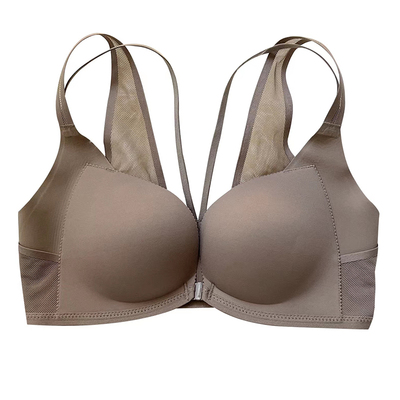 前扣小胸聚拢不空杯文胸