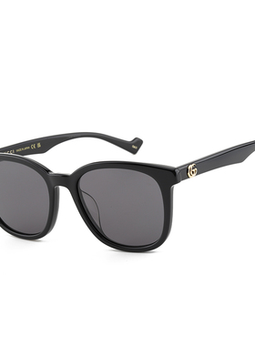 【自营】Gucci古驰墨镜板材黑框百搭都市女款遮阳太阳镜GG1001SK