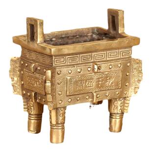 天御阁铜鼎摆件纯铜鼎盛千秋办公室装饰品青铜仿古香炉鼎开业礼品