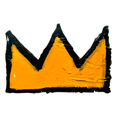 涂鸦王冠油画风格反光车贴