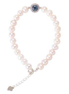 若在江南｜925纯银海蓝宝天然珍珠手链女轻奢小众手串送生日礼物