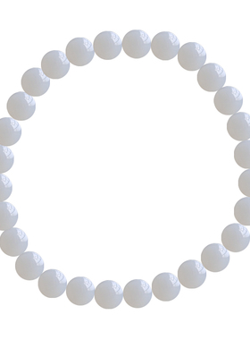 秀气单圈白玉桃蹊天然和田玉女