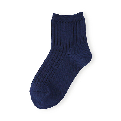 Tabio纯色宝宝糖果弹性罗纹男童