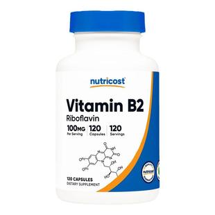 口腔健康维生素B2核黄素Nutricost VitaminB2 Riboflavin 100毫克