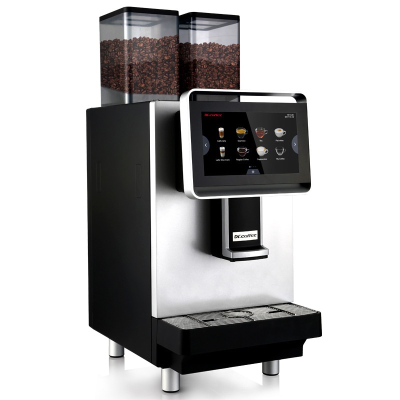 DrCoffee咖博士F2 H全自动商用咖啡机双豆仓大屏一键咖啡自动清洁