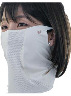 韩国代购U2sports高尔夫户外运动骑行登山防晒冷感脸脖挂耳面罩