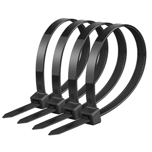 大号尼龙扎带国标加厚塑料卡扣固定捆绑耐寒黑色园艺自锁式扎线带