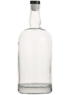 创意新款玻璃酒瓶空瓶简约加厚红酒葡萄酒果酒瓶套装白酒瓶密封