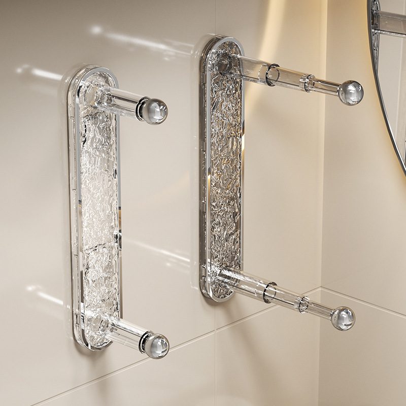 艾加达可伸缩衣架打孔晾衣架家用免神器多功能收纳挂架架收纳壁挂