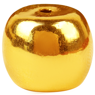 黄金老型珠足金999手链串橄榄古法实心藏式星月隔桶珠转运珠男女