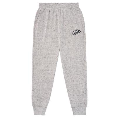 美津浓男纯棉针织宽松束脚长裤