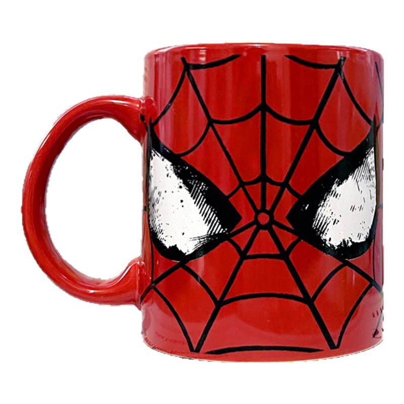 美国漫威复仇者联盟蜘蛛侠Spider-Man红色头像陶瓷马克杯水杯