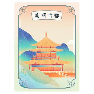 正印坊diy桌游卡牌定制烫银边工艺来图订做双面创意收藏聚会卡片