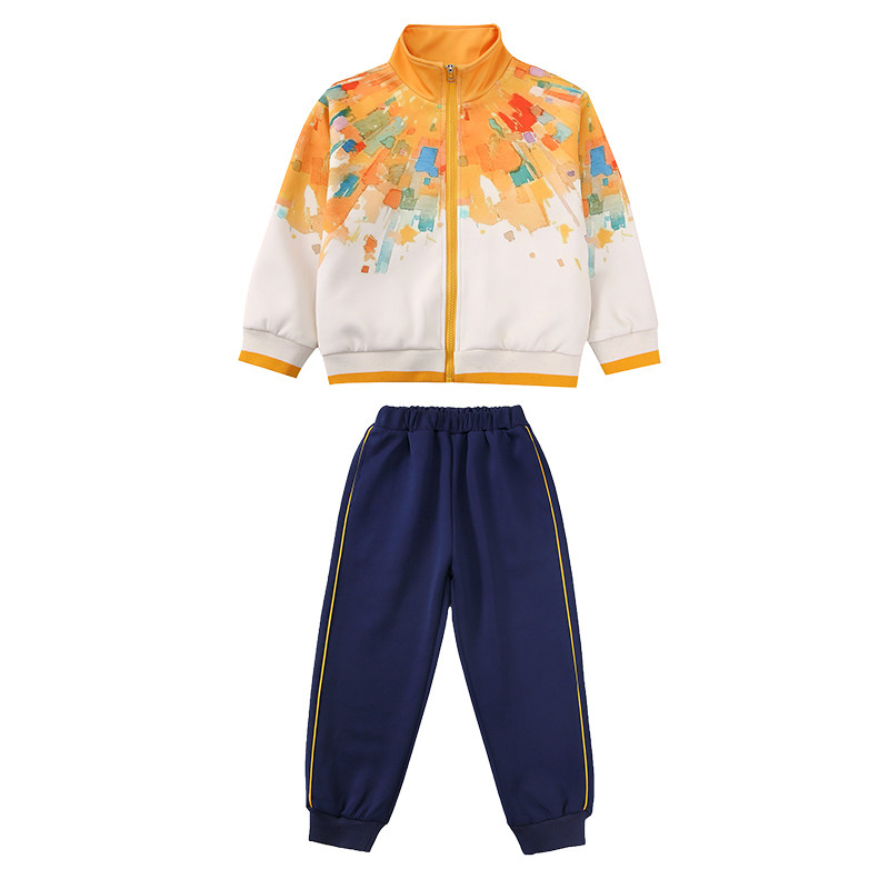 太阳当空照小学生班服夏季套装儿童团体运动校服三件套幼儿园园服