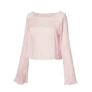 舞蹈服女成人古典舞中国舞纱衣罩衫宽松跳舞长袖上衣现代舞练功服