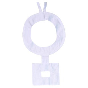 朝服配件方心假领汉服白色项圈上圆下方曲领宋代方心曲领纯色