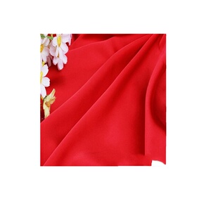 仿真丝无弹缎面雪纺布料汉服服装连衣垂感好柔软短裙雪纺面料