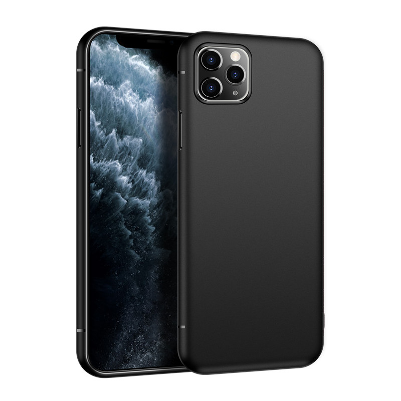 适用磨砂苹果11Pro Max全包11ProMax手机壳X软硅胶套iPhone XS Max防摔XR 6S硅胶8Plus 7黑色5S新款外壳批发