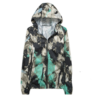 防晒衣男女士大码皮肤衣薄款透气夏季户外运动迷彩外套情侣防晒服