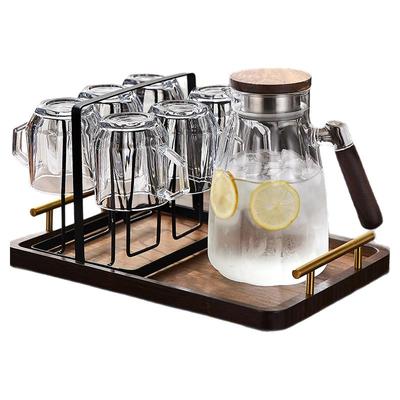 高级感玻璃杯家用喝水杯子套装客厅待客耐高温带把泡茶咖啡牛奶杯