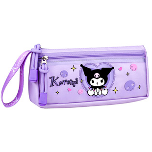 库洛米笔袋女孩小学生文具盒女孩款2026新款超火幼儿园一年级女生文具袋女孩版大容量铅笔盒女童三丽鸥高颜值