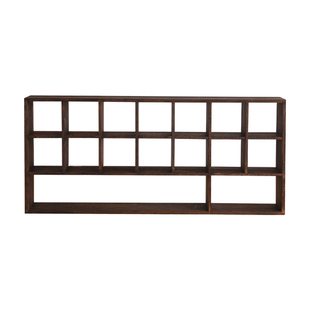 格子架多宝阁实木格架墙上置物架茶具茶杯器皿展示架子收纳置物架