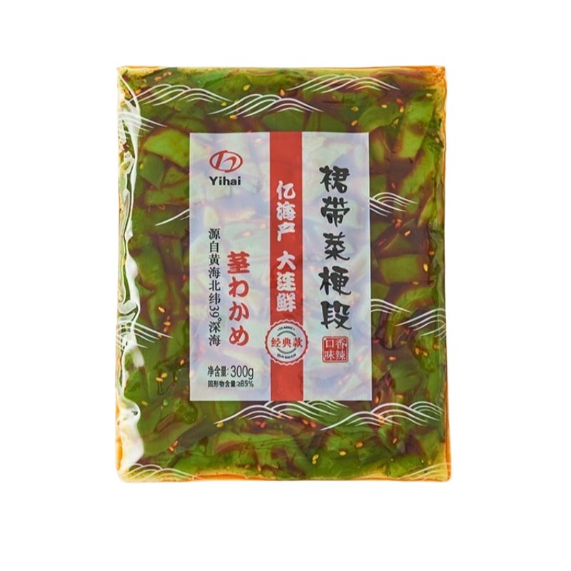 億海裙帶菜梗300g開袋即食海白菜海帶香辣梗藝海即食涼拌菜裙帶菜