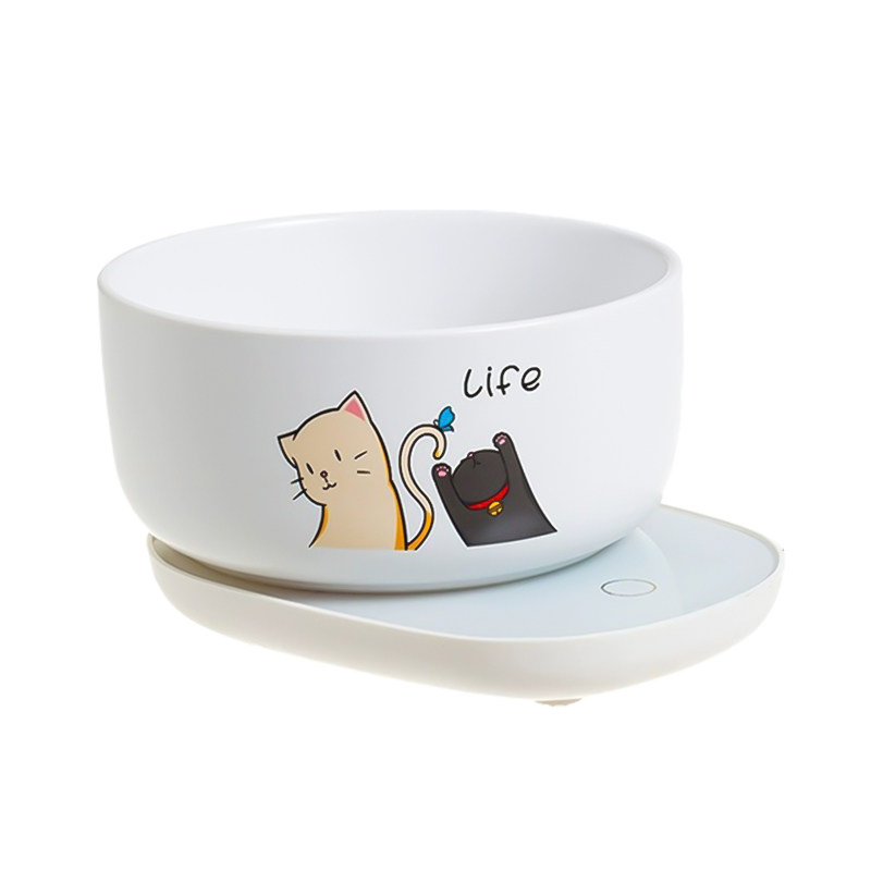 恒温猫咪饮水机猫喝水器酸奶机冬季猫碗自动循环宠物加热陶瓷水碗